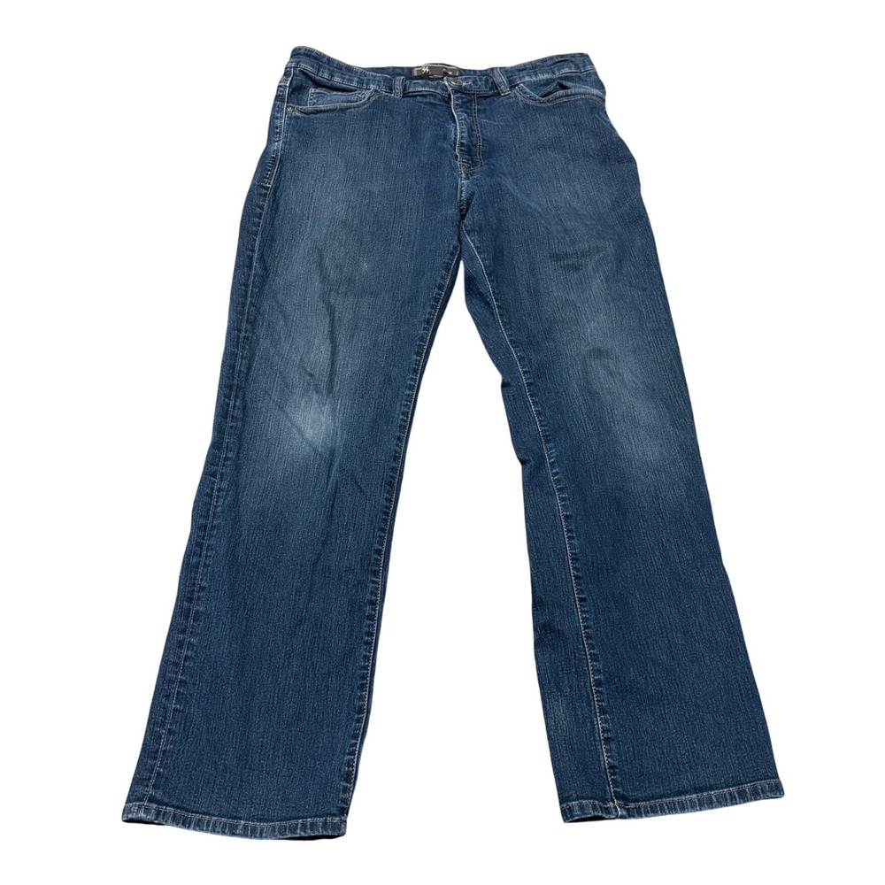 34 Heritage Straight Leg Dark Wash Denim Jeans Men's 35x21‎